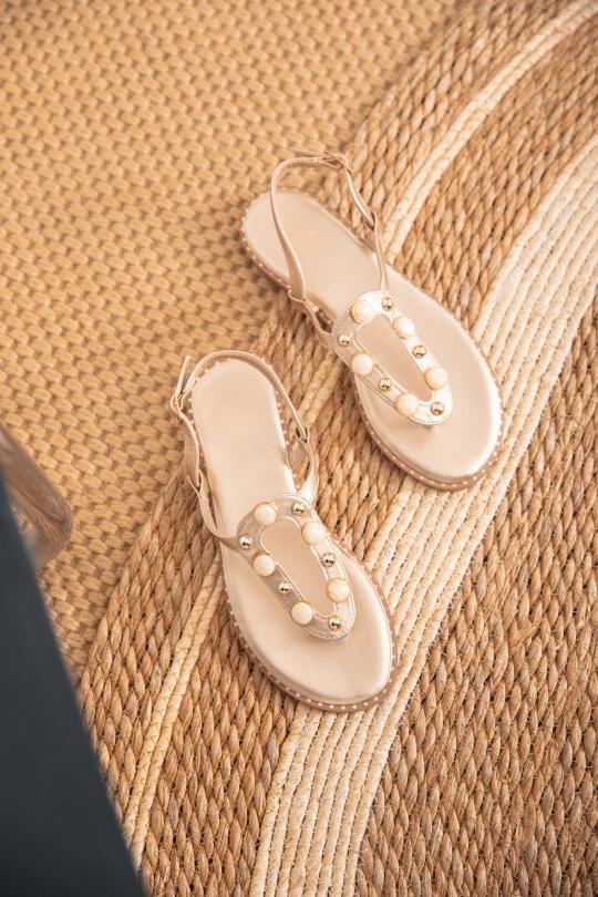 Sandales Chaussures Or Erynn GG-113 Efashion Paris