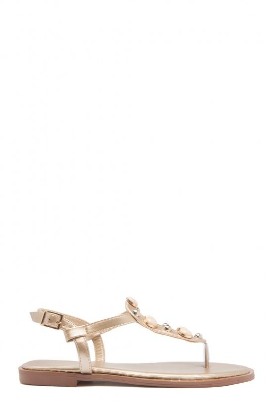 Sandales Chaussures Or Erynn GG-113 Efashion Paris