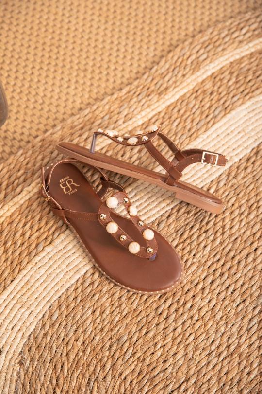 Sandales Chaussures Or Erynn GG-113 Efashion Paris