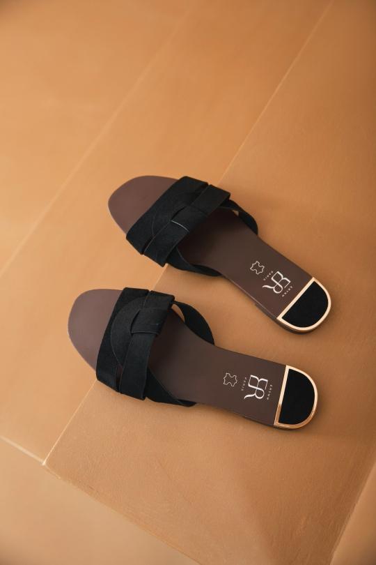 Sandales Chaussures Noir Erynn LS-637 Efashion Paris