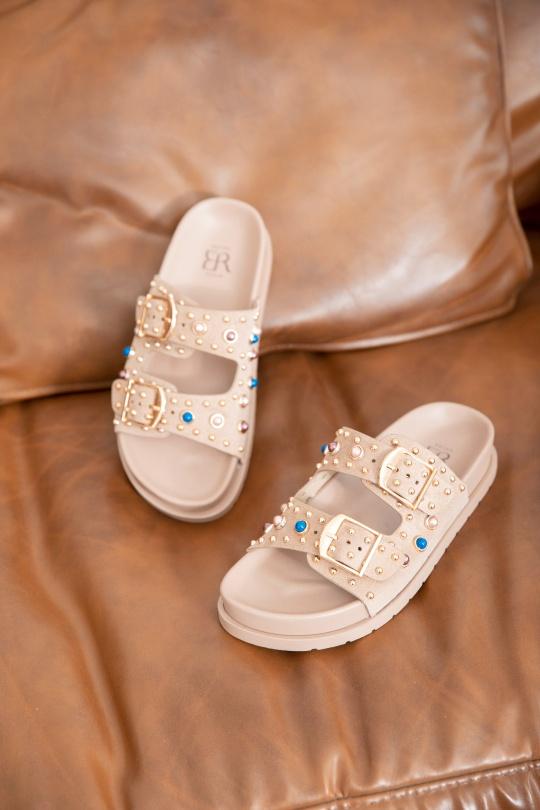 Sandales Chaussures Taupe Erynn LS-639 Efashion Paris