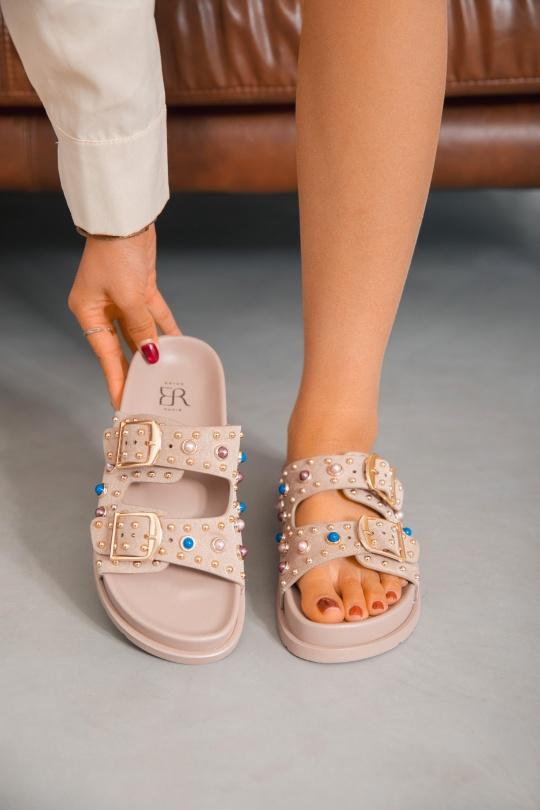 Sandales Chaussures Taupe Erynn LS-639 Efashion Paris