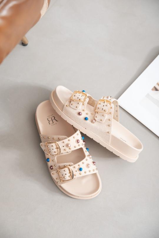 Sandales Chaussures Taupe Erynn LS-639 Efashion Paris