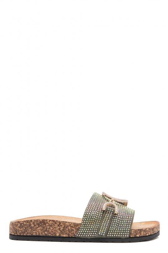 Sandales Chaussures Vert Erynn LS-638 Efashion Paris