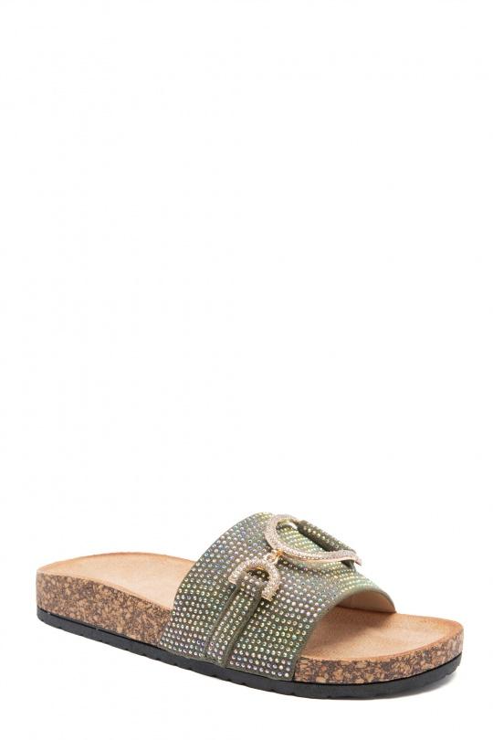 Sandales Chaussures Vert Erynn LS-638 Efashion Paris