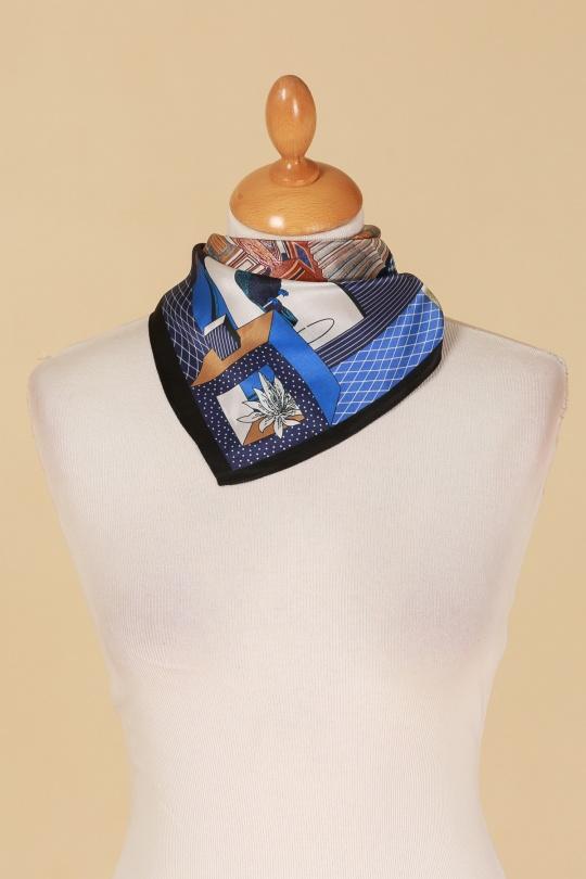 Foulards Accessoires Bleu electrique FANLI  SF02 Efashion Paris