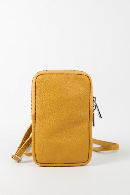 Pochettes Maroquinerie Moutarde FANLI  1015 Efashion Paris