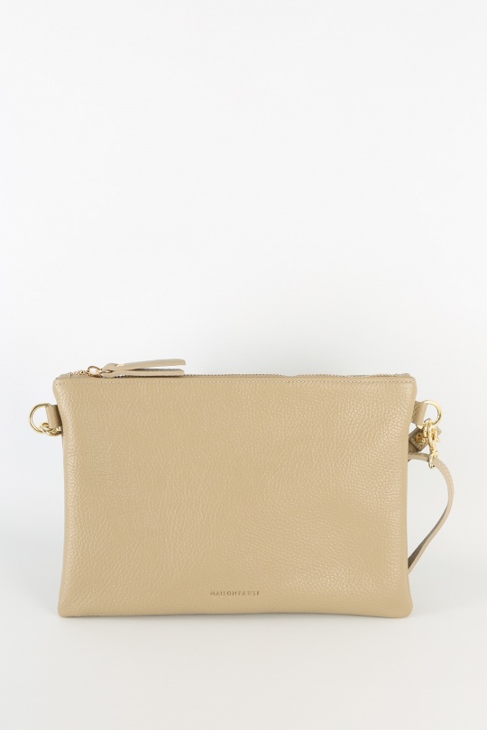 Pochettes Maroquinerie Taupe clair FANLI  1038 Efashion Paris