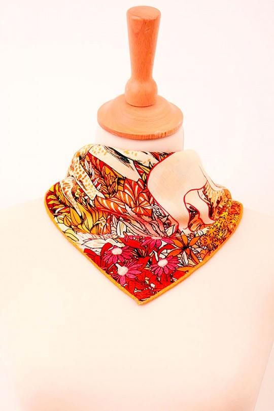 Foulards Accessoires Abricot FANLI  LS02-53 Efashion Paris