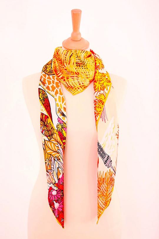 Foulards Accessoires Abricot FANLI  SF09-244 Efashion Paris