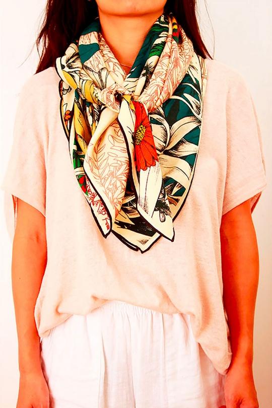Foulards Accessoires Rose FANLI  LS03-45 Efashion Paris