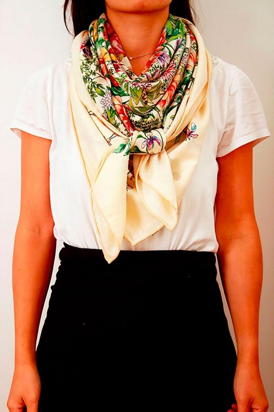 Foulards Accessoires Fleur FANLI  LS03-063 Efashion Paris