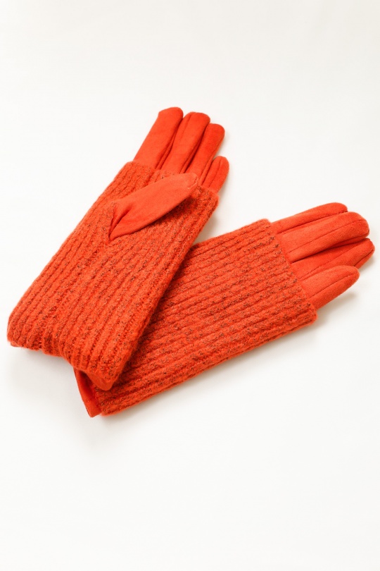 Gants Accessoires Orange FANLI  GA23 Efashion Paris