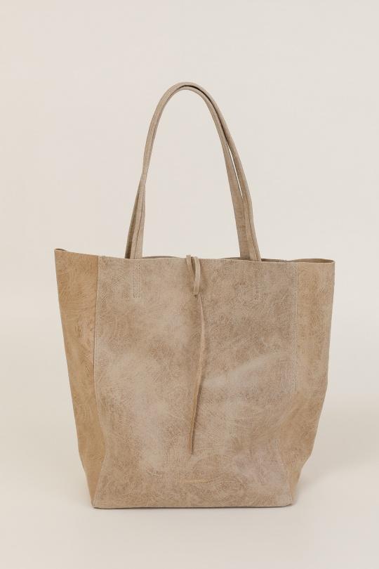 Shoppers Borse Taupe FANLI  1002 CUIR VIEILLI Efashion Paris