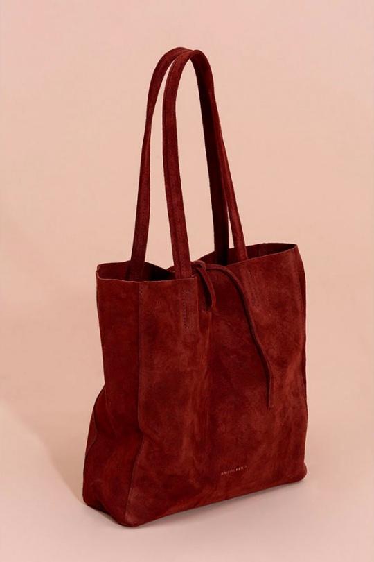 Cabas Maroquinerie Marron FANLI  1002 Efashion Paris