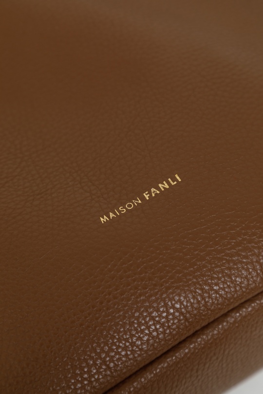 Cabas Maroquinerie Marron FANLI  1012 Efashion Paris