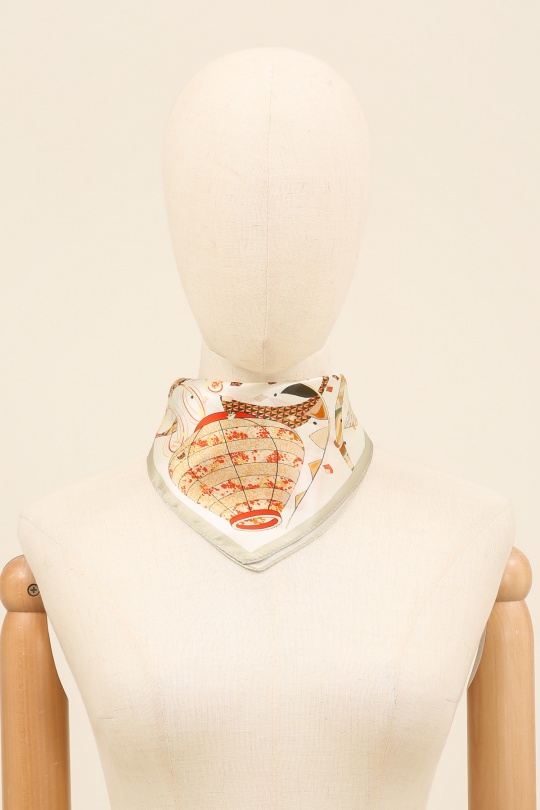 Foulards Accessoires Camel/blanc FANLI  SF01 Efashion Paris