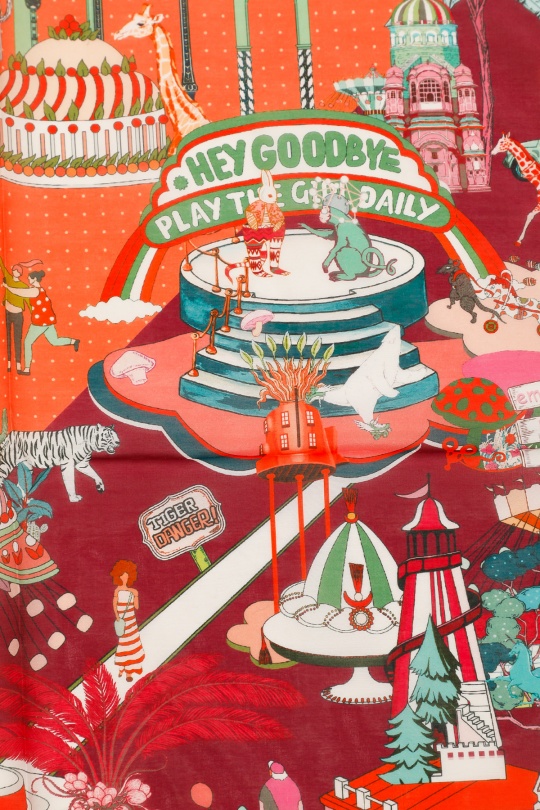 Foulards Accessoires Blanc/Bleu FANLI  CS02 Efashion Paris