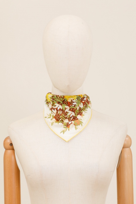 Foulards Accessoires Blanc/Bleu FANLI  CS02 Efashion Paris