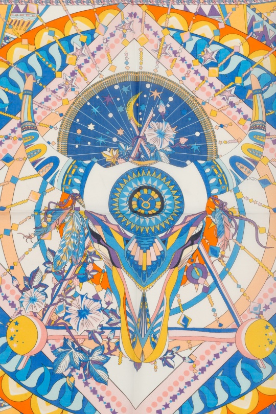 Foulards Accessoires Blanc/Bleu FANLI  CS02 Efashion Paris