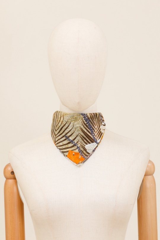 Foulards Accessoires Blanc/Bleu FANLI  CS02 Efashion Paris