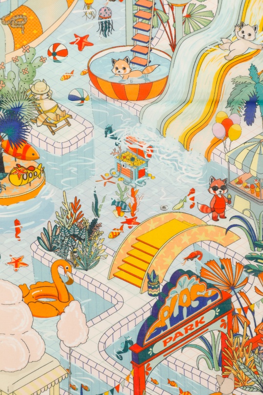 Foulards Accessoires Blanc/Bleu FANLI  CS02 Efashion Paris