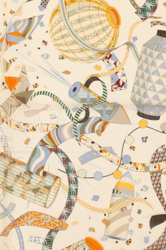 Foulards Accessoires Blanc/Bleu FANLI  CS02 Efashion Paris