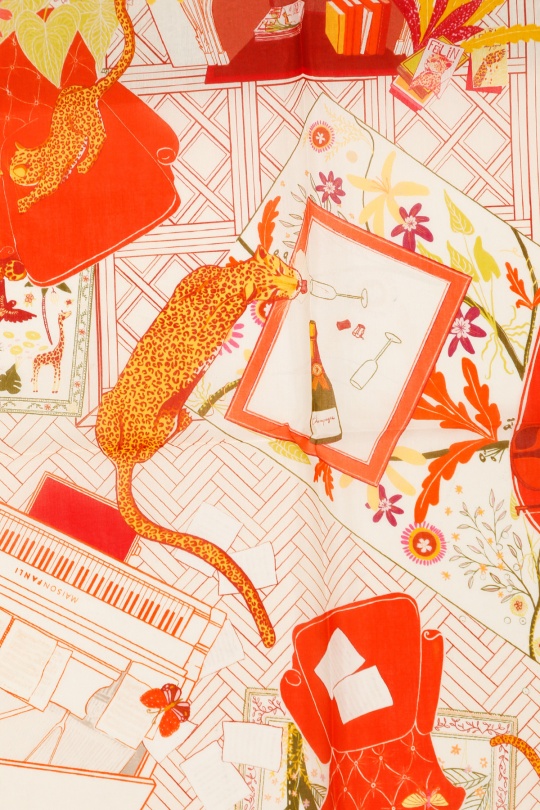 Foulards Accessoires Blanc/Bleu FANLI  CS02 Efashion Paris