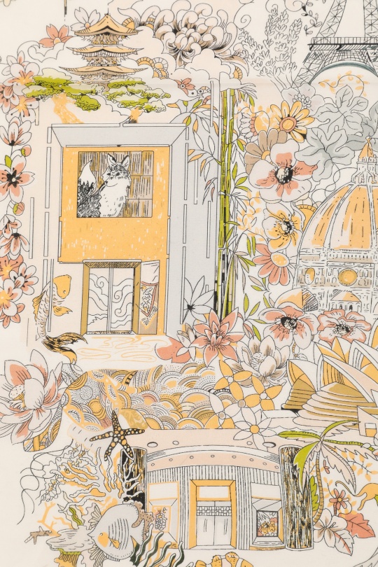 Foulards Accessoires Blanc/Bleu FANLI  CS02 Efashion Paris