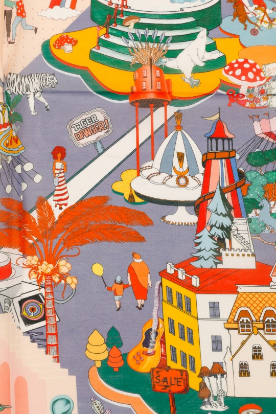 Foulards Accessoires Blanc/Bleu FANLI  CS02 Efashion Paris