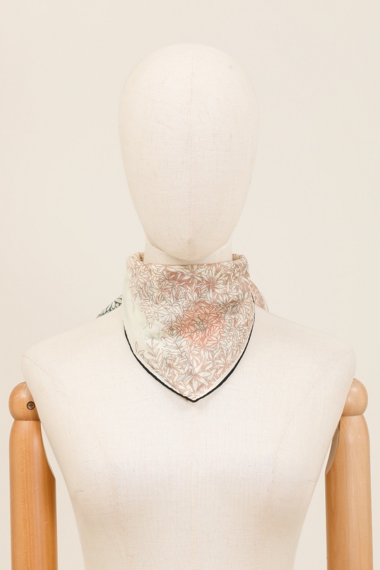 Foulards Accessoires Blanc/Bleu FANLI  CS02 Efashion Paris