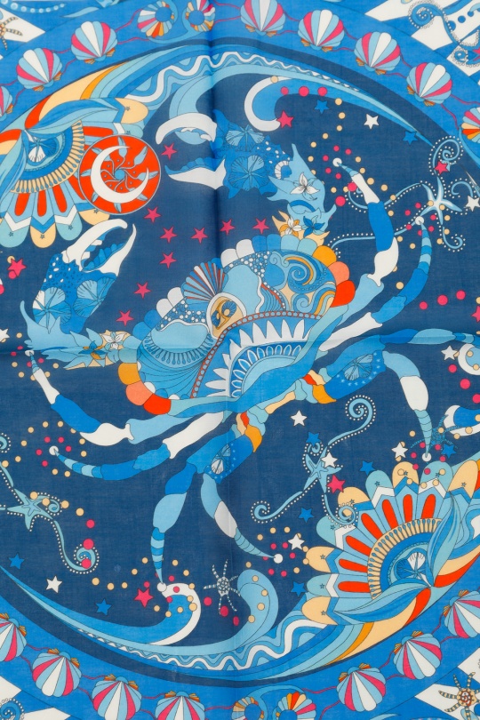 Foulards Accessoires Blanc/Bleu FANLI  CS02 Efashion Paris