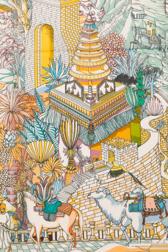 Foulards Accessoires Blanc/Bleu FANLI  CS02 Efashion Paris