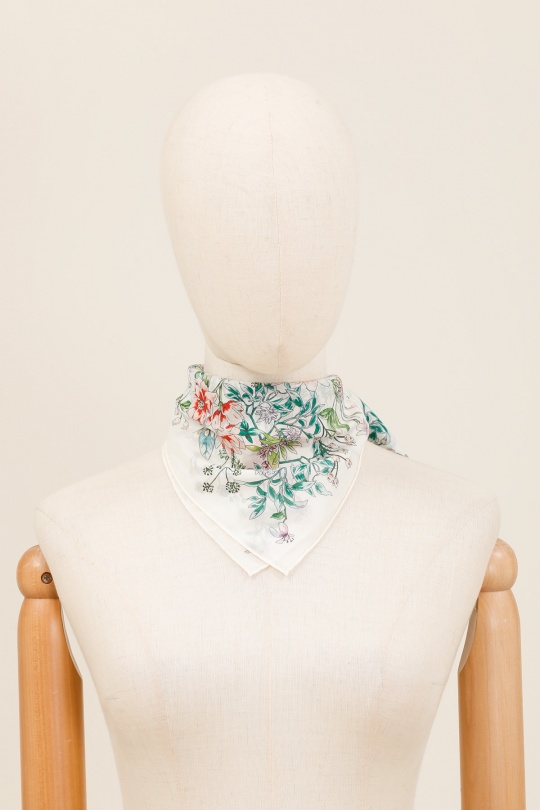 Foulards Accessoires Blanc/Bleu FANLI  CS02 Efashion Paris