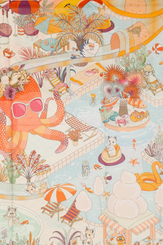 Foulards Accessoires Beige FANLI  CS09 Efashion Paris