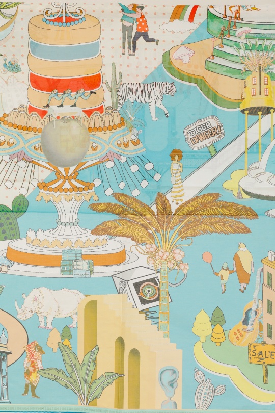 Foulards Accessoires Beige FANLI  CS09 Efashion Paris