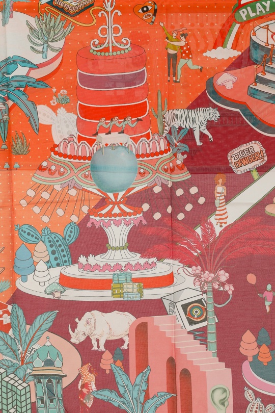 Foulards Accessoires Beige FANLI  CS09 Efashion Paris