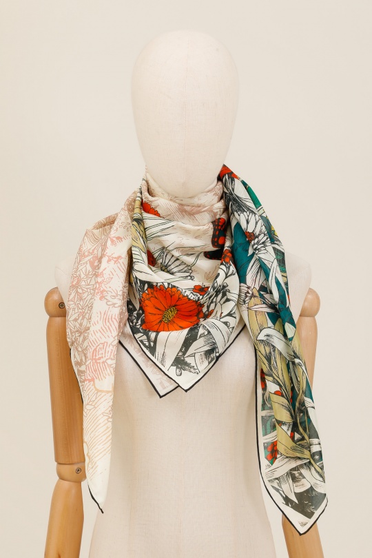 Foulards Accessoires Beige FANLI  CS09 Efashion Paris