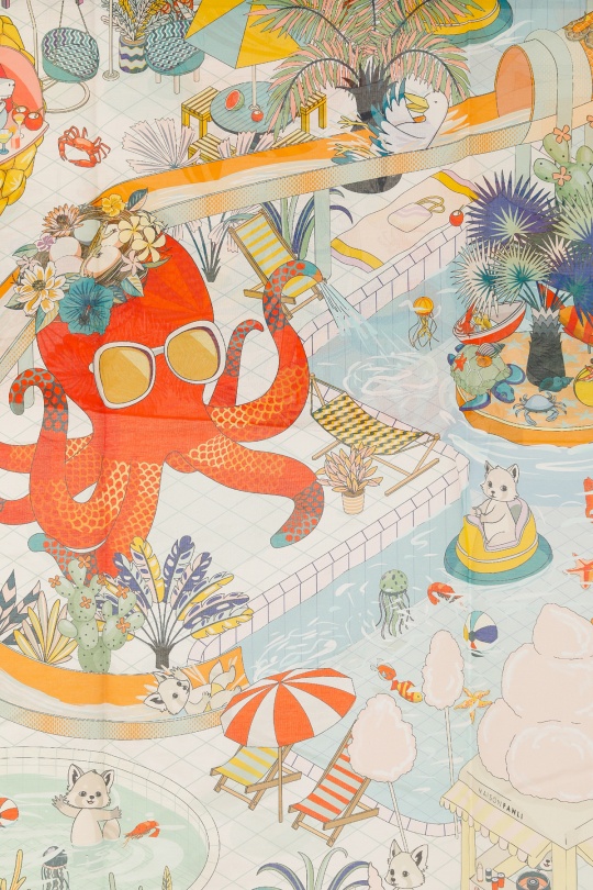 Foulards Accessoires Beige FANLI  CS09 Efashion Paris