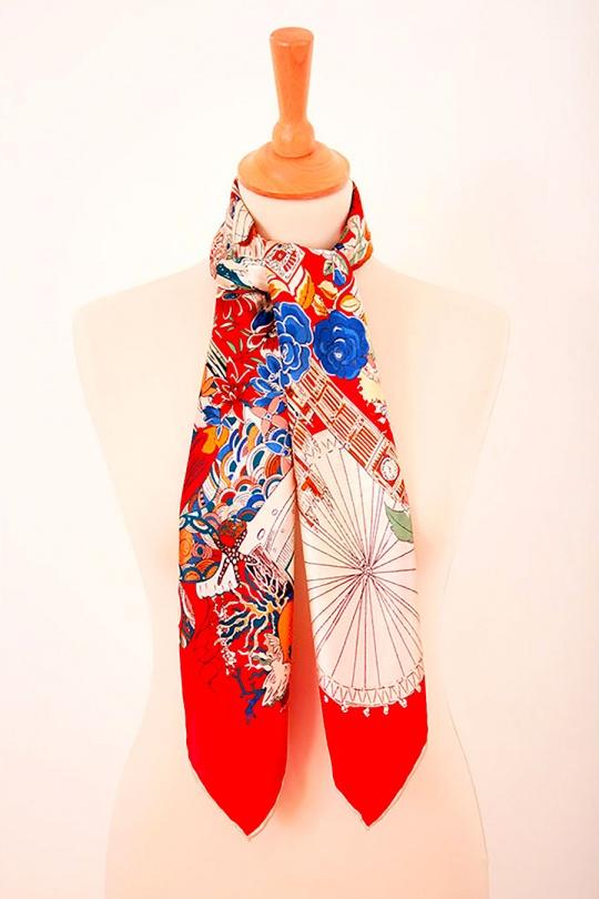 Foulards Accessoires Rouge foncé FANLI  SF03-937 Efashion Paris
