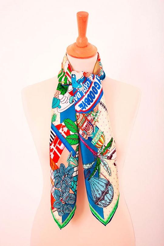 Foulards Accessoires Bleu FANLI  SF03-936 Efashion Paris