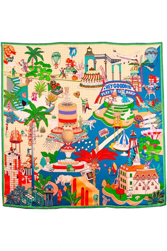 Foulards Accessoires Bleu FANLI  SF03-936 Efashion Paris