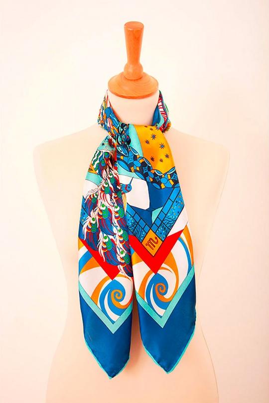 Foulards Accessoires Bleu FANLI  SF03-872 Efashion Paris