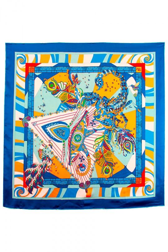 Foulards Accessoires Bleu FANLI  SF03-872 Efashion Paris