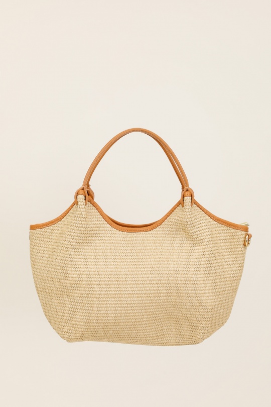 Handbags Bags Khaki FANLI  1040 RAPHIA Efashion Paris