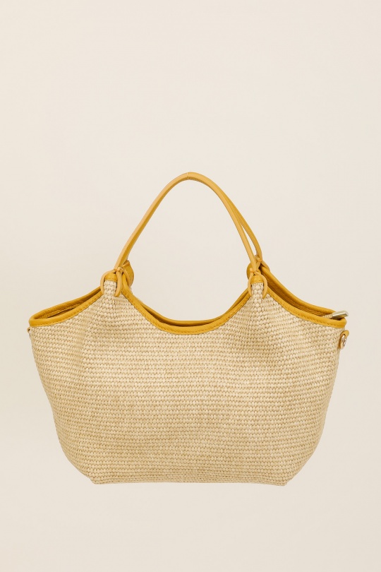 Handbags Bags Khaki FANLI  1040 RAPHIA Efashion Paris