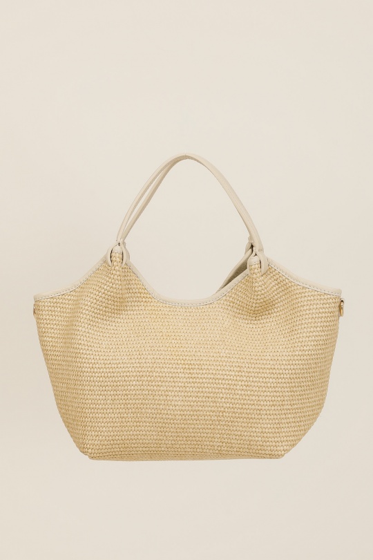 Handbags Bags Khaki FANLI  1040 RAPHIA Efashion Paris