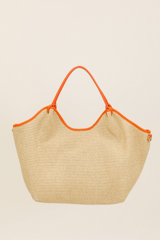 Handbags Bags Khaki FANLI  1041 RAPHIA Efashion Paris