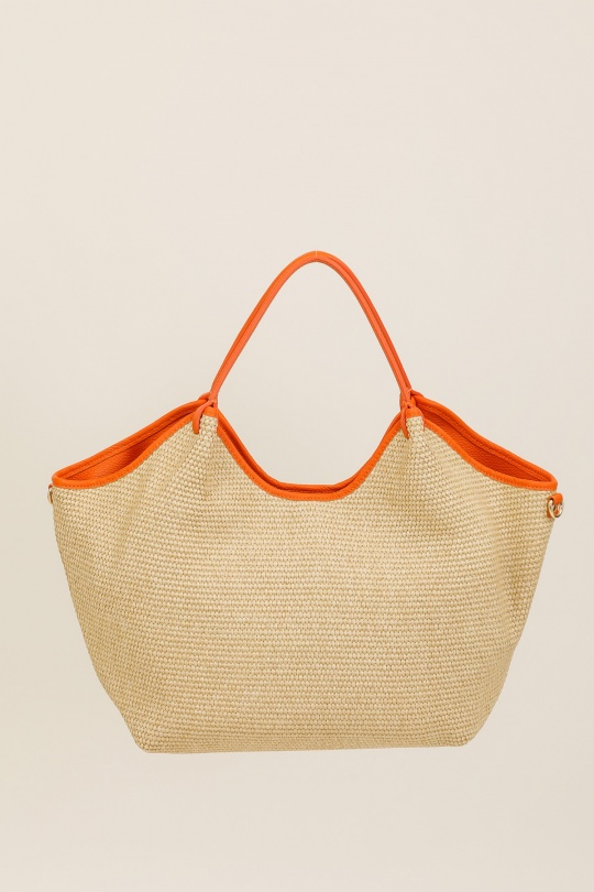 Handbags Bags Khaki FANLI  1041 RAPHIA Efashion Paris