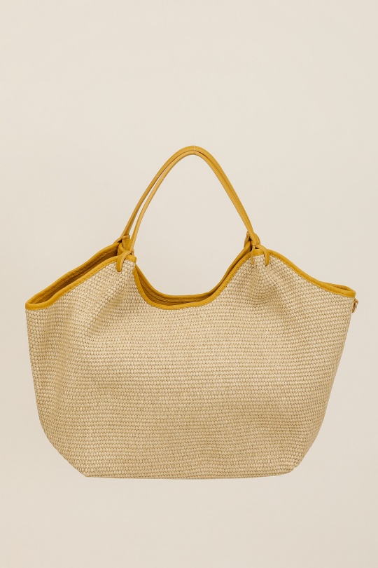 Handbags Bags Khaki FANLI  1041 RAPHIA Efashion Paris